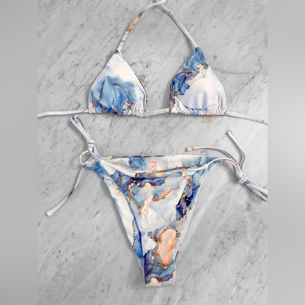 NWOT marbel bikini